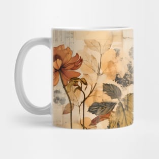 Flowers - amber colors Mug